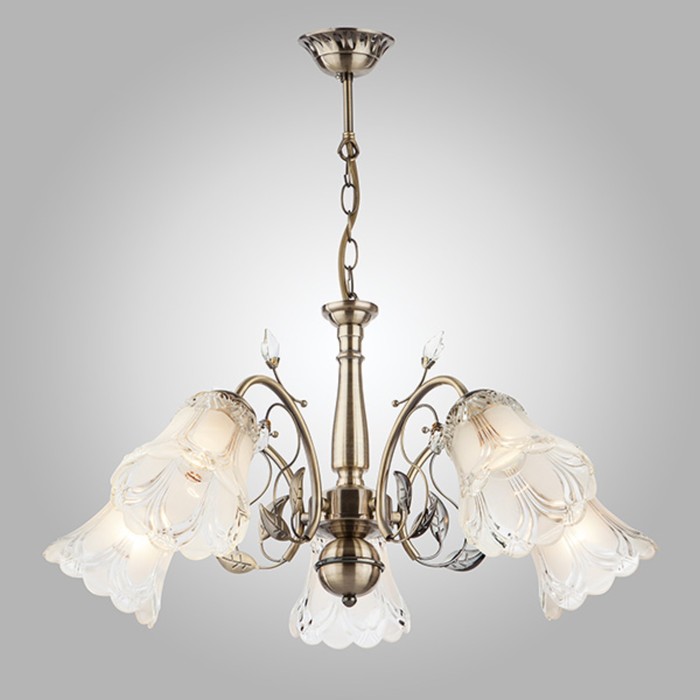 Люстра Orlando 5x60Вт Е27 бронза 53x53x58см