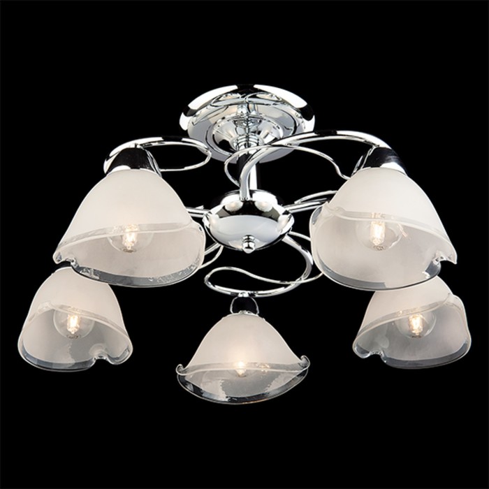 Люстра Artemida 5x60Вт Е27 хром 52x52x25см