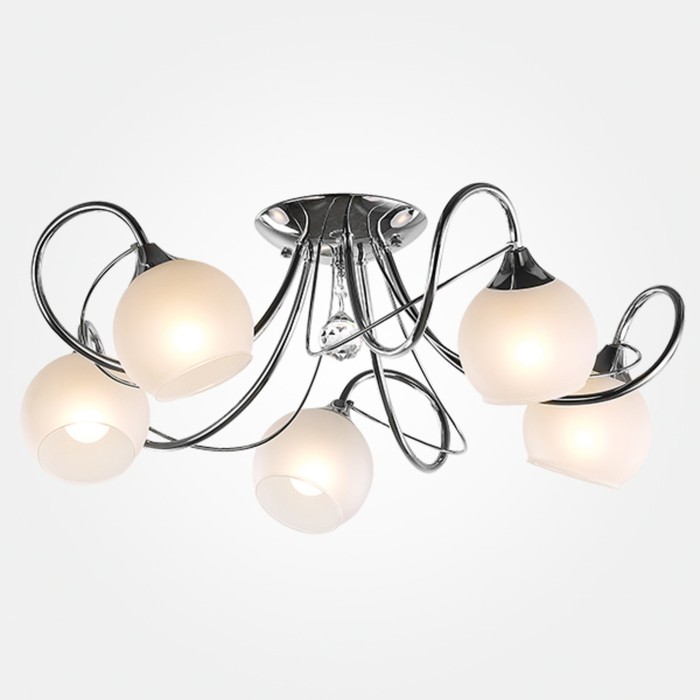 Люстра Costa 5x60Вт Е14 хром 63x63x22см