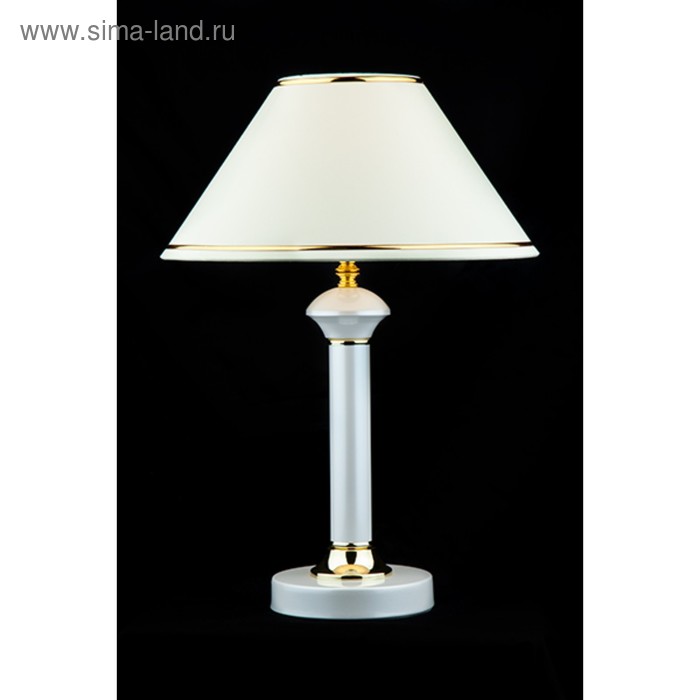 Настольная лампа Lorenzo 1x60Вт E27, белый 34x34x40 см