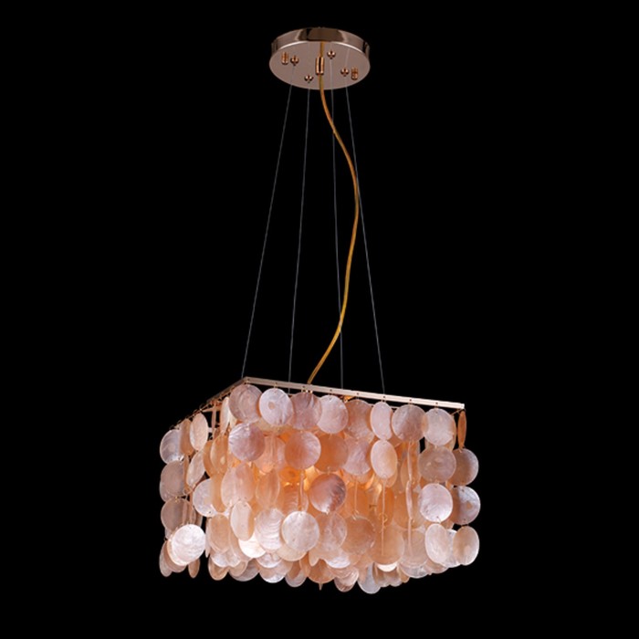 Люстра Nessa 4x60Вт Е14 золото 31x31x100см