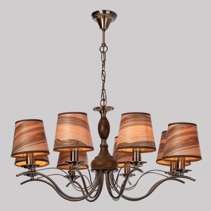 Люстра Sunset 8x40Вт Е14 бронза 75x75x70см