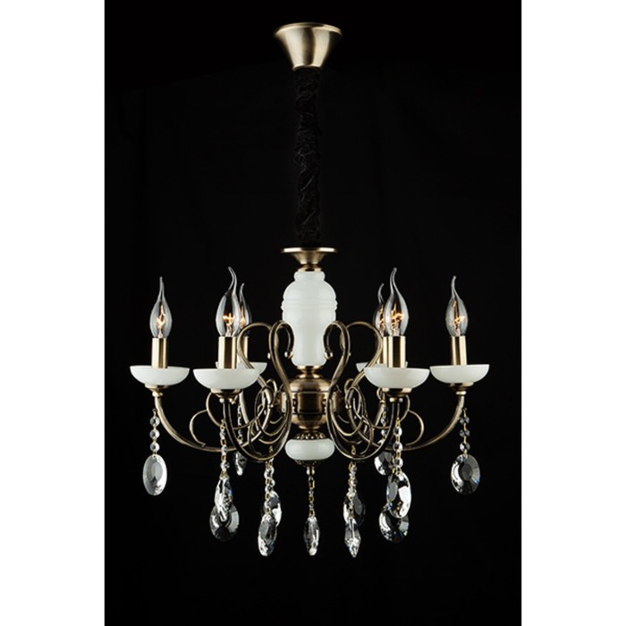 Люстра Ostin 6x60Вт Е14 бронза 57x57x80см