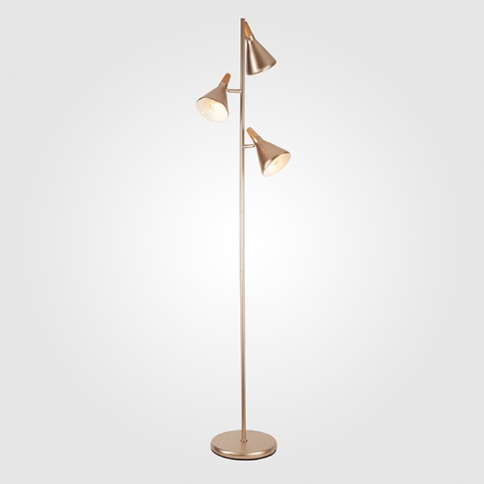 Торшер Amadeo 3x40Вт Е14 золото 35x35x140см