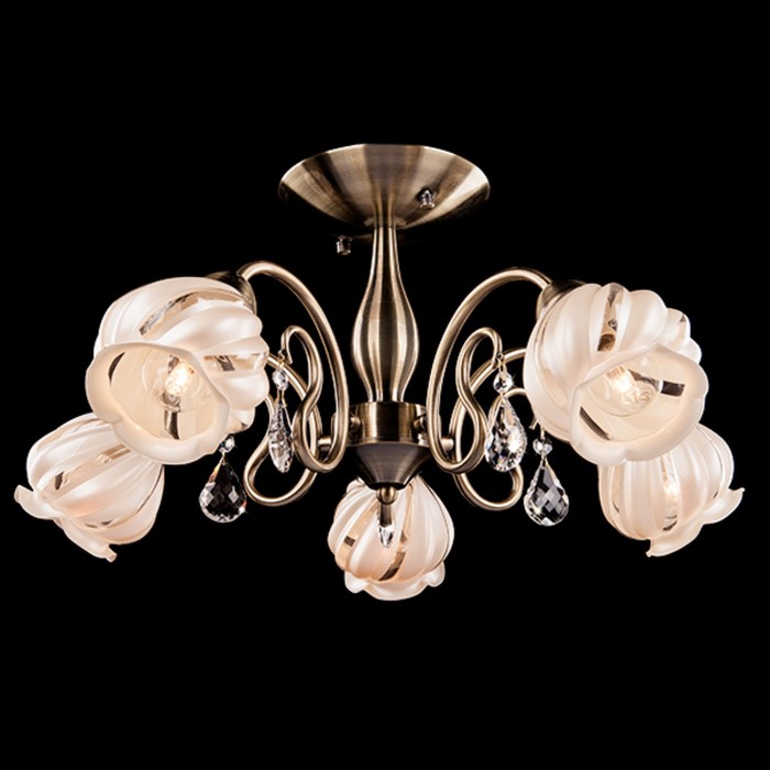 Люстра Dakota 5x60Вт Е14 бронза 58x58x28см