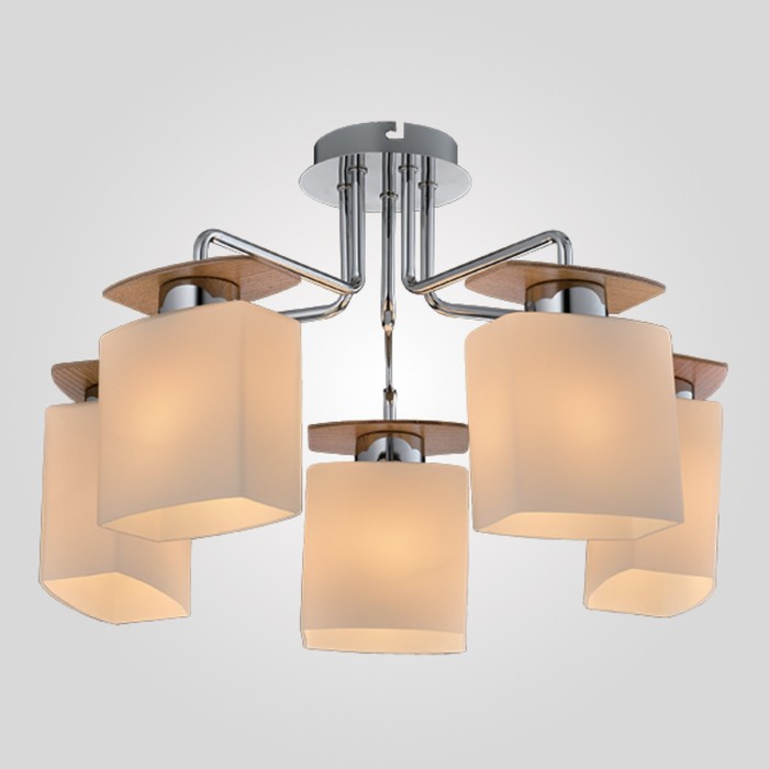 Люстра Naples 5x60Вт Е27 хром 50x50x30см