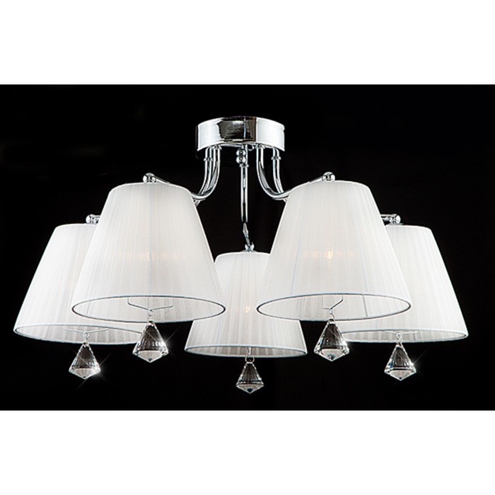 Люстра Valencia 5x60Вт Е14 хром 63x63x34см