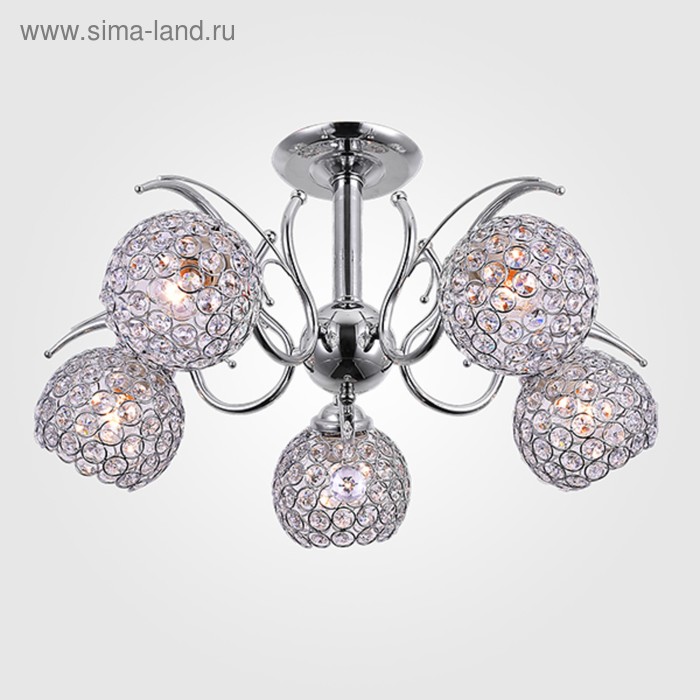 

Люстра Mirage 5x60Вт Е27 хром 58x58x24см