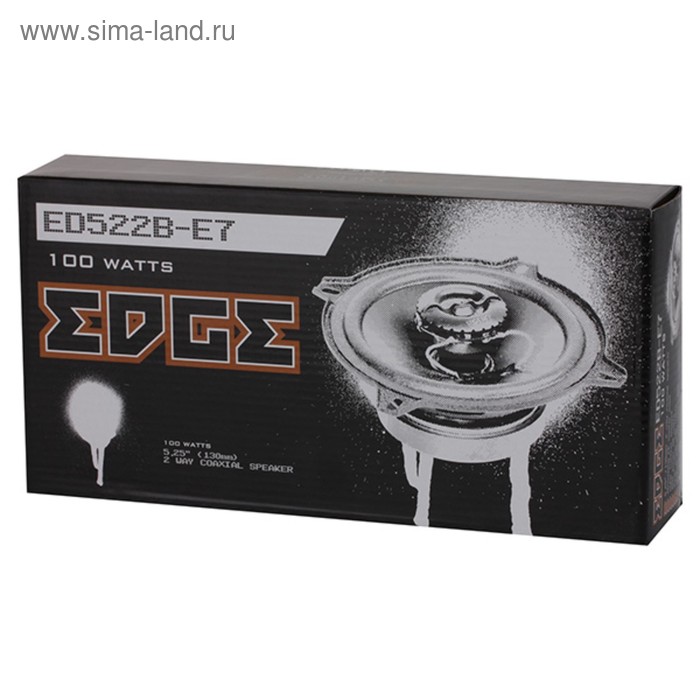 Акустическая система EDGE ED522B-E7, 13 см, 50 Вт, набор 2 шт