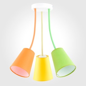 

Люстра Wire Colour 3x60Вт Е27 белый 106x106x59см
