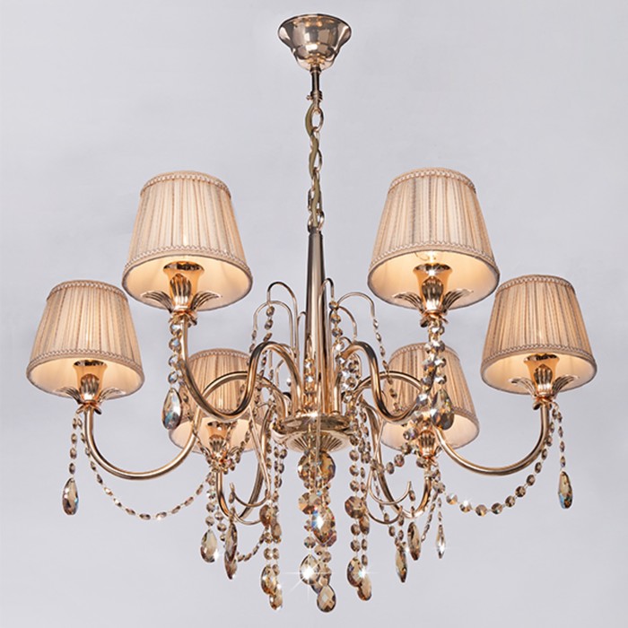 Люстра Alisia 6x40Вт Е14 золото 75x75x95,6см