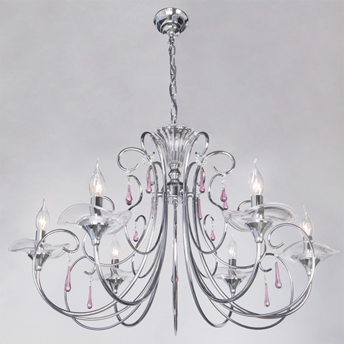 Люстра Vittoria 6x60Вт Е14 хром 81,5x81,5x89см