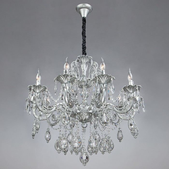 Люстра Wonderful 10x40Вт Е14 серебро 80x80x147см