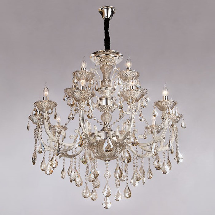 Люстра Caprice 15x40Вт Е14 платина 90x90x93см