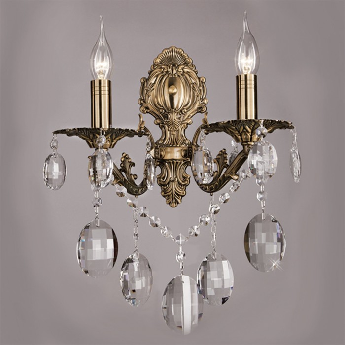 Бра Fedelia 2x60Вт Е14 бронза 28x32x46см