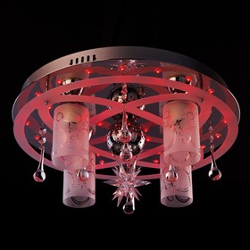 

Люстра Persey 4x40Вт Е14 хром 45x45x19см