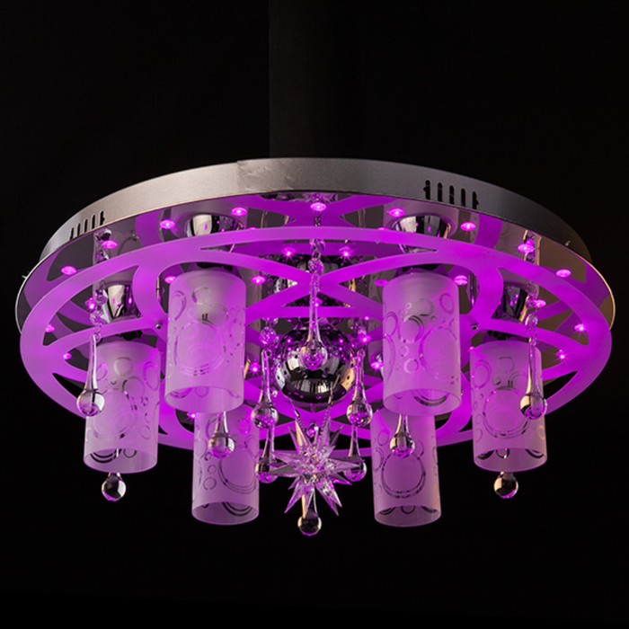 Люстра Persey 6x40Вт Е14 хром 55x55x19см