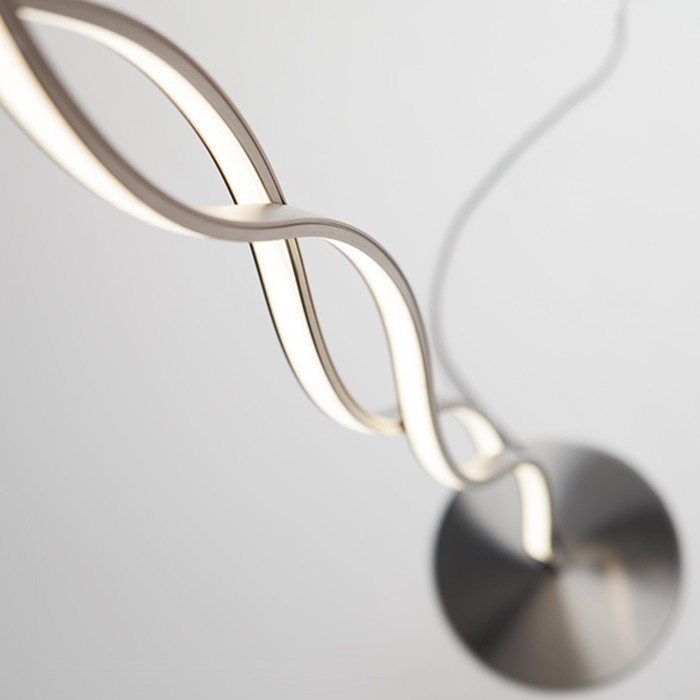 Торшер Hi-tech 32.6Вт LED никель 20x20x150см