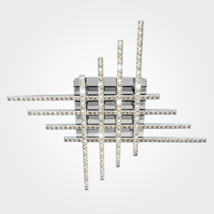 Люстра Soprano 80Вт LED хром 68x68x9см