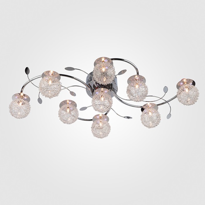 Люстра Armeria 9x20Вт G4 хром 85x45x18см