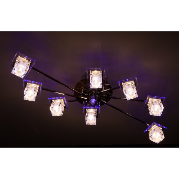 Люстра Argus 8x20Вт G4 хром 77x36x19см