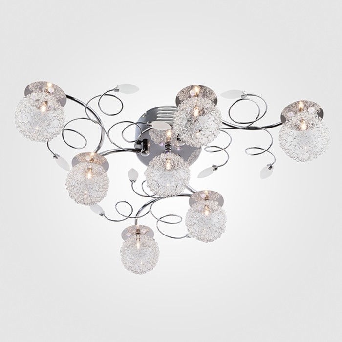 Люстра Cometa 7x20Вт G4 хром 65x65x18см