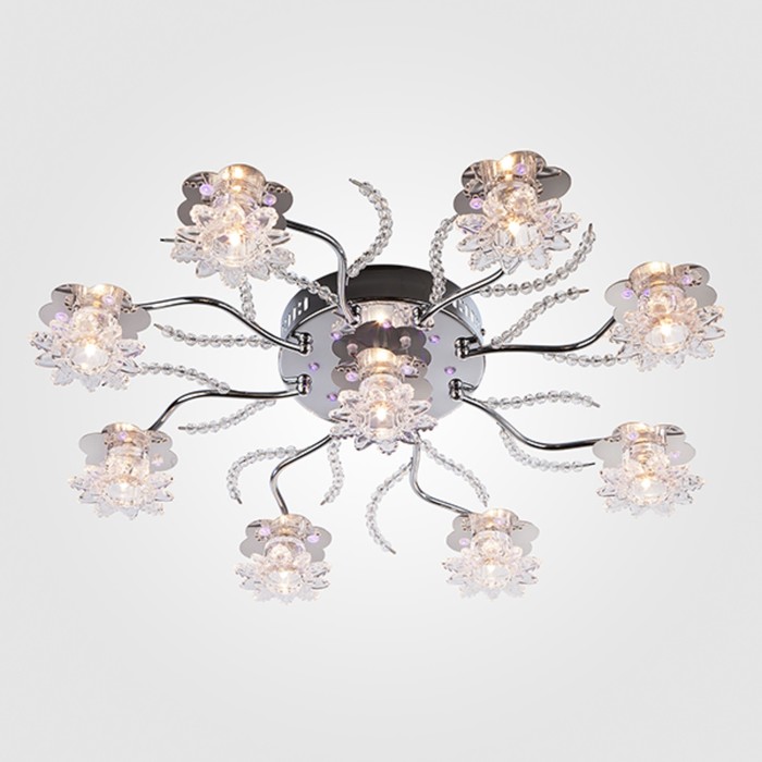 Люстра Philadelphia 9x20Вт G4 хром 65x65x12см