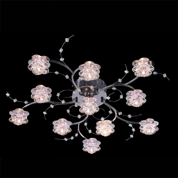 Люстра Aspid 11x20Вт G4 хром 79x79x15см