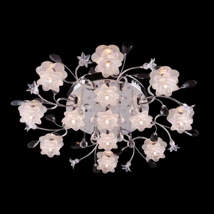 Люстра Georgia 13x20Вт G4 хром 68x68x17см