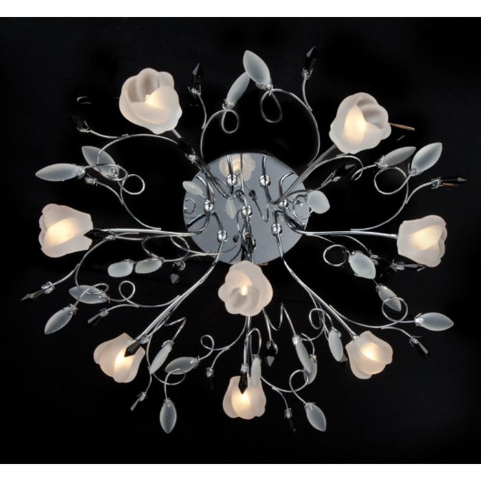 Люстра Edelweiss 8x20Вт G4 хром 53x53x25см