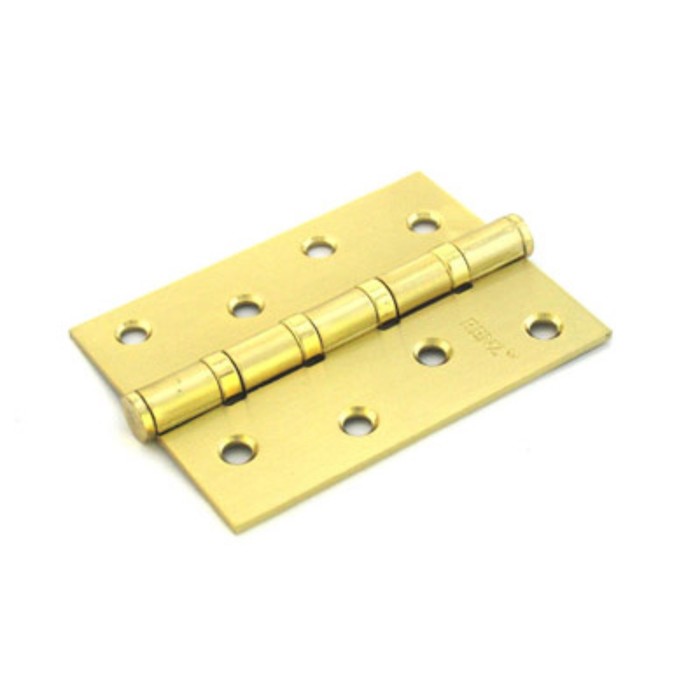 Петля дверная RENZ 100-4BB FH SB, 100х75 мм, 4 подшипника, цвет матовая латунь