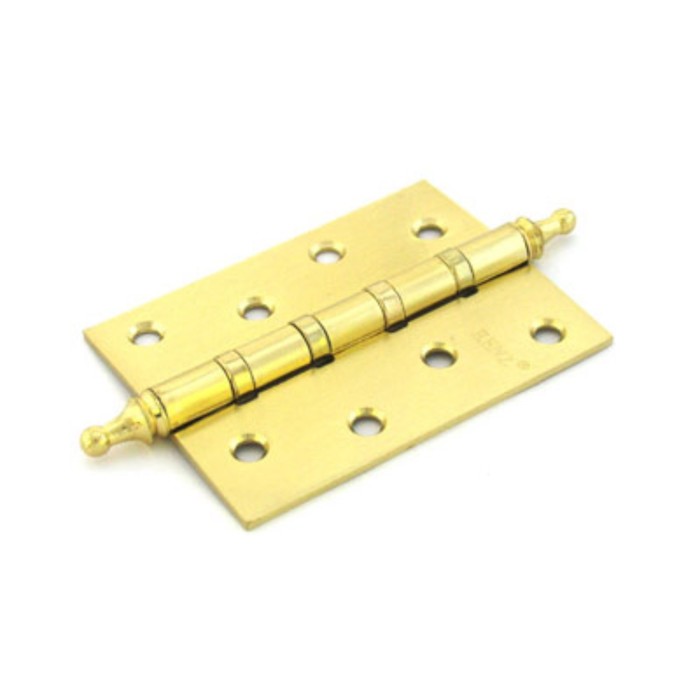 Петля дверная RENZ 100-4BB СH SB, 100х75 мм, 4 подшипника, цвет матовая латунь
