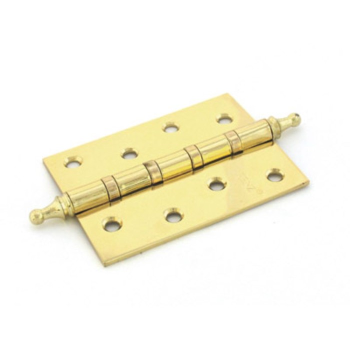 Петля дверная RENZ 100-4BB СH РB, 100х75 мм, 4 подшипника, цвет блестящая латунь