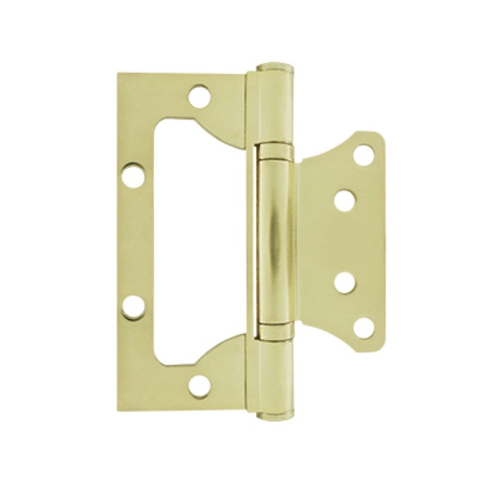 Петля накладная "АЛЛЮР" 100x80 2BB BP усиленная, без врезки, 2.5 мм, цвет латунь