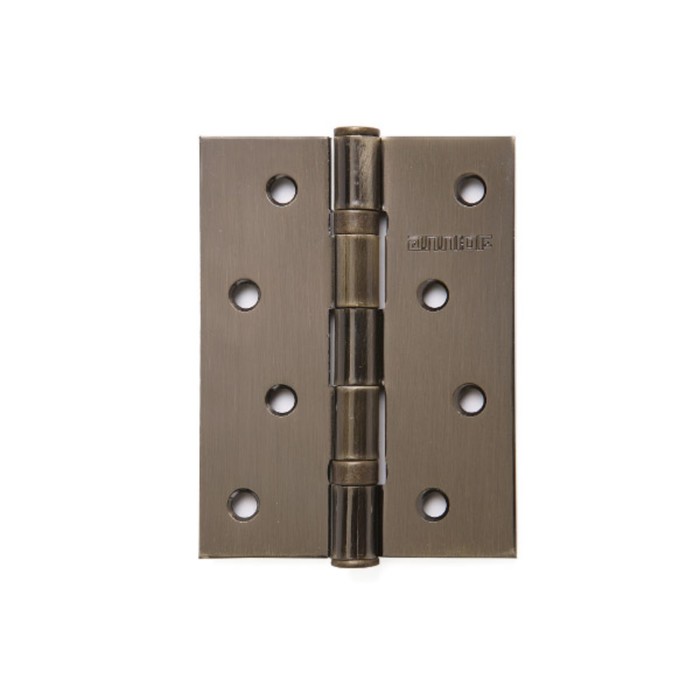 Петля дверная "АЛЛЮР" 2043 2BB-FHP AВ, 101х76 мм, 2 подшипника, цвет старая бронза