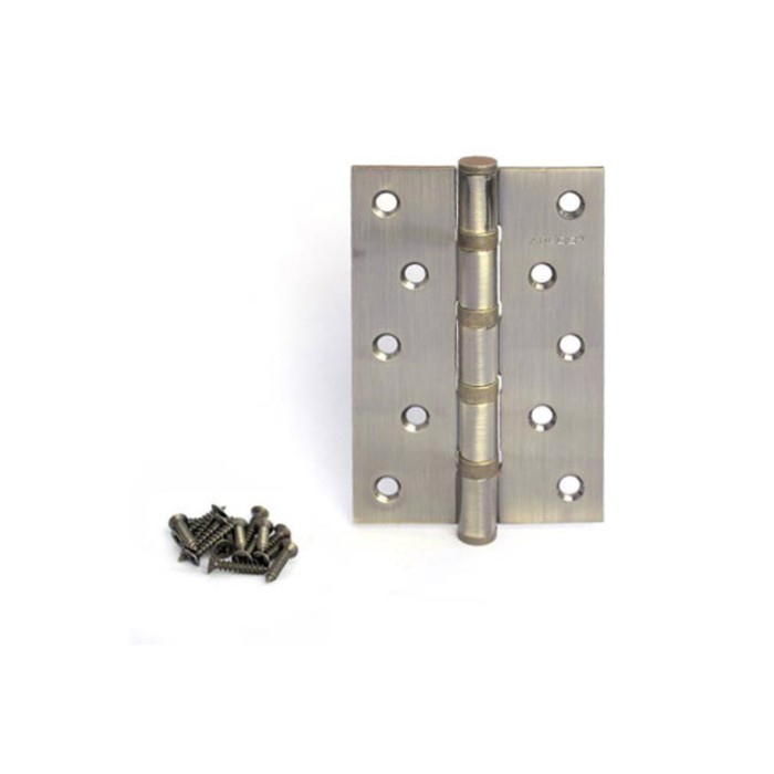 Петля дверная Apecs 120х80-B4-Steel-AB, 4 подшипника, цвет бронза