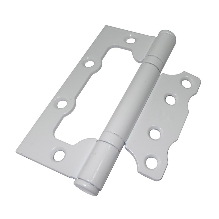 Петля накладная "Кунгур" ПНУ-100, без врезки, б/ш, белая