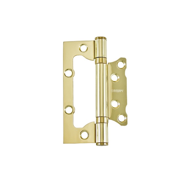 Петля накладная "СТАНДАРТ" 2BB BP, 100x75х2.5 мм, без врезки, цвет латунь