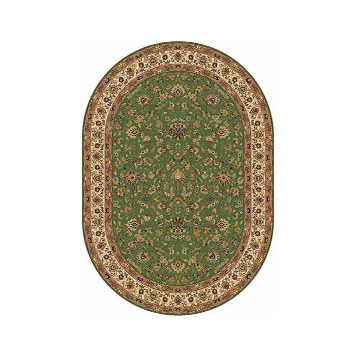 Ковер Heat-set BUHARA 5471, 0,6*1 м, овал, GREEN