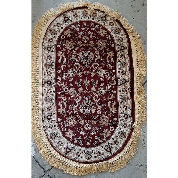 Ковер Heat-set BUHARA 5471, 0,6*1 м, овал, RED