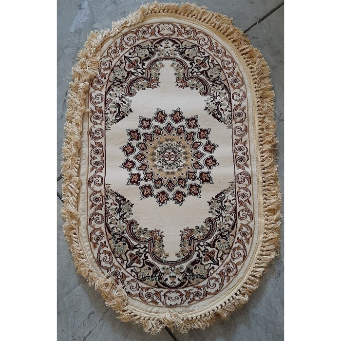 Ковер Heat-set BUHARA d027 0,6*1 м, овал, CREAM