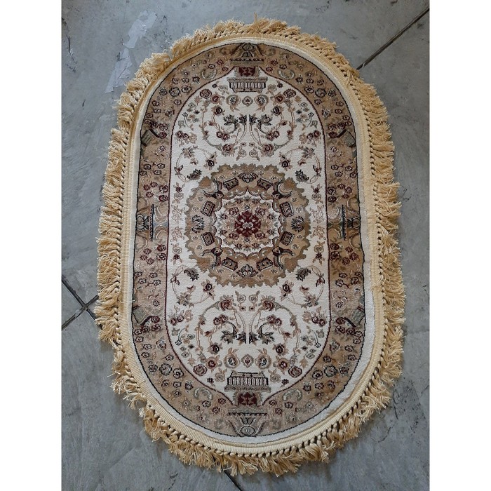 Ковер Heat-set BUHARA d037 0,6*1 м, овал, CREAM