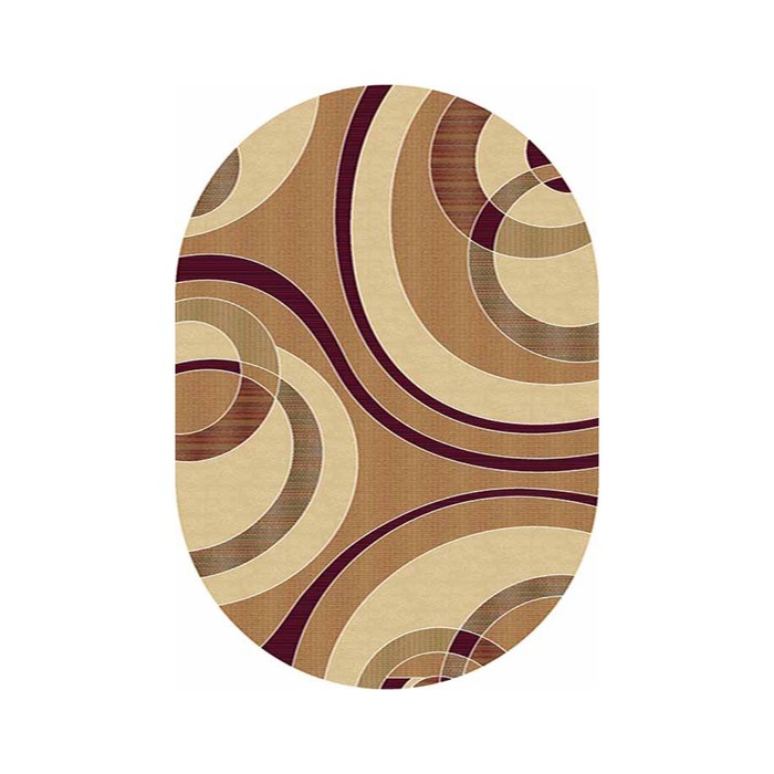 Ковер Heat-set BUHARA d151 0,6*1 м, овал, BEIGE