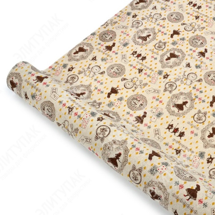 Бумага на льне "Алиса", 49 см x 4 м