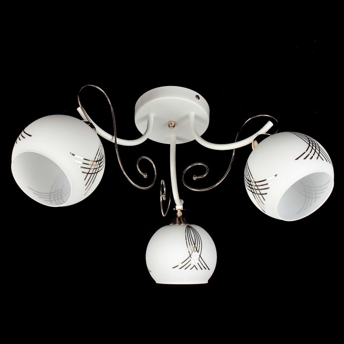 Люстра "Десни " 3xE27 60Вт белый-золото