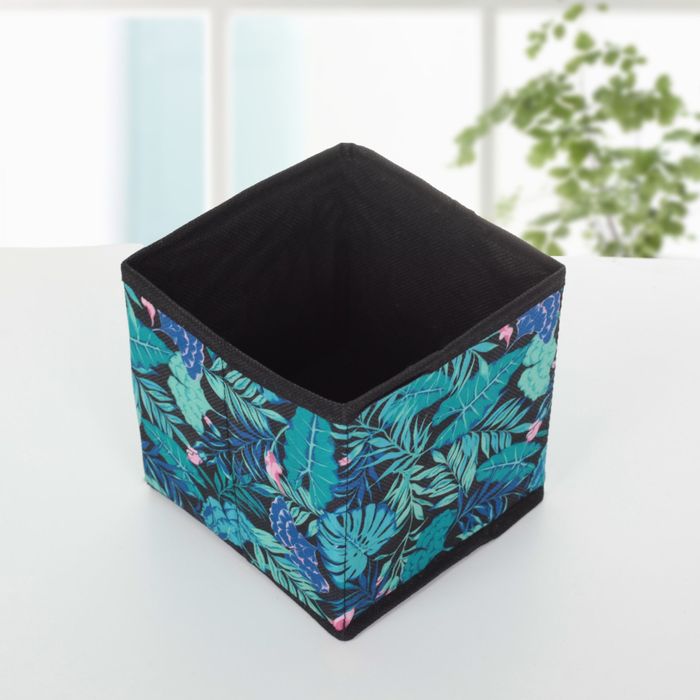 Короб для хранения «Тропики», цвет синий