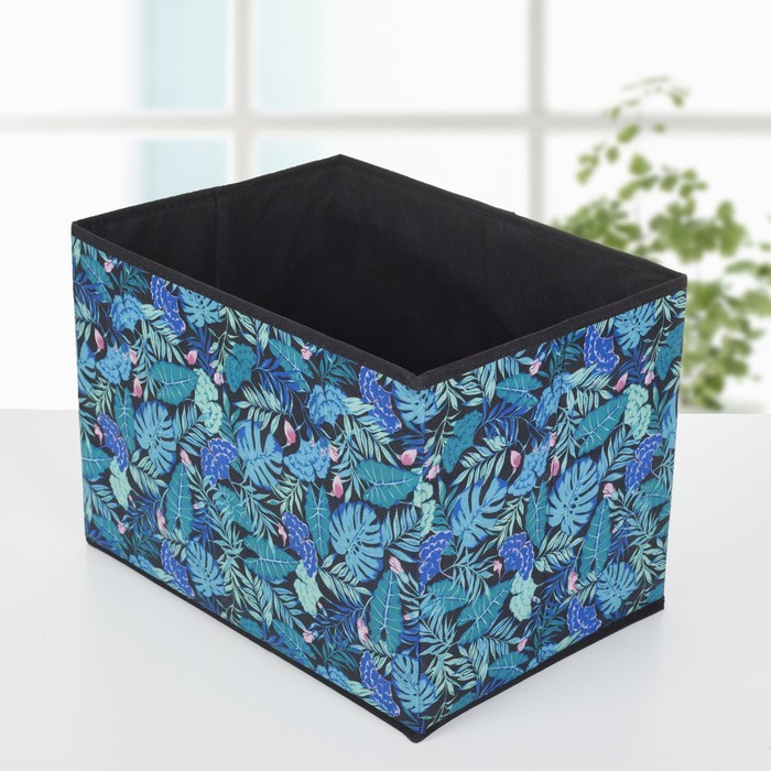 Короб для хранения «Тропики», цвет синий