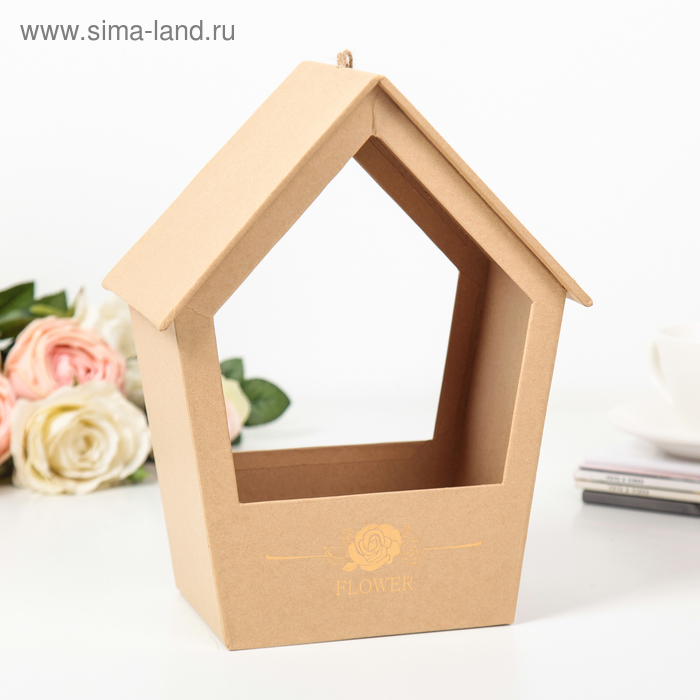 Фигурные  Сима-Ленд Коробка для цветов 21 х 27 х 13 см