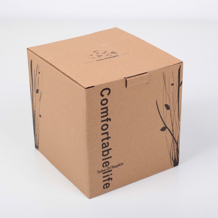 Держатель для туалетной бумаги пластиковый с трубкой, цвет голубой 14х13х14 см