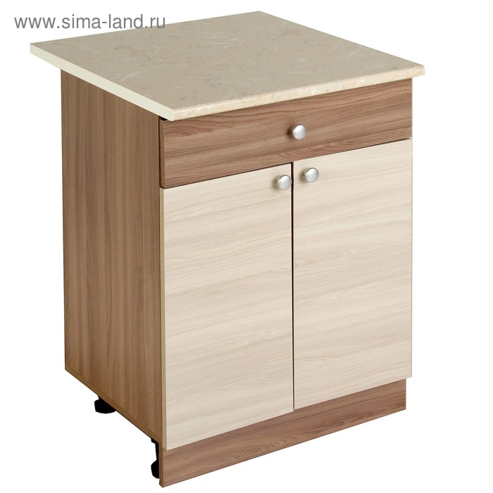 

Шкаф напольный, 600 × 840 × 450 Ясень шимо темный/Ясень шимо светлый